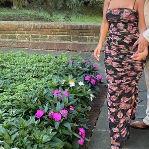 House of CB floral maxi dress